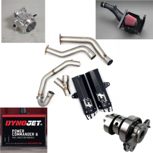 Empire Industries 15+ Yamaha Raptor 700 Gen 2 Dual Exhaust Big 5 Power Package (DynoJet)