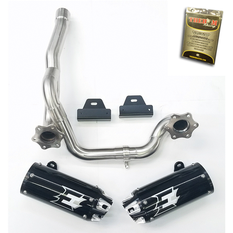 Empire industries Dual slip on exhaust for 12-24 CAN-AM Outlander With BOM Fuel Controller