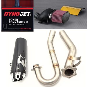 Empire Industries Big 3 Cyclone Series Full Exhaust System – Suzuki LTR450 (2006–2009) – Includes Dynojet Fuel Controller & Fuel Customs Intake Delete