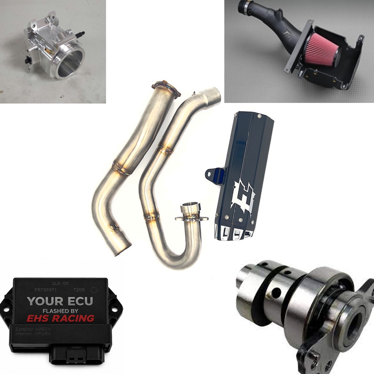 Empire Industries 2015+ Yamaha Raptor 700 G2 Single Exhaust Big 5 Power Package (EHS RACING)