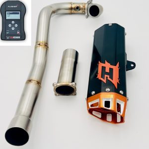 Empire Industries KTM 690 SMCR / Enduro R – Husqvarna 701 Supermoto – GasGas SM700 Exhaust Systems with BT MOTO Fuel Controller