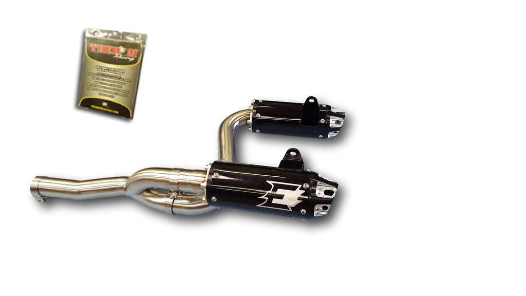 Empir eIndustries Dual Slip On Exhaust for 2012-20 Can AM Renegade with Fuel Controller